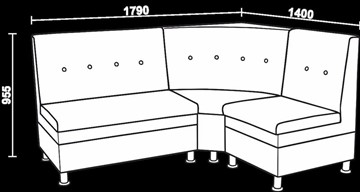 Кухонный угловой диван Нео КМ-05 ДУ в Биробиджане - предосмотр 2